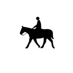 The symbol for an equestrian.