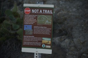 Signed Unauthorized Trail