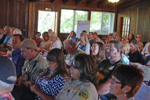 Workshop participants listen intently.